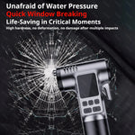 Wireless Car Tire Inflator | Portable Air Compressor with Emergency Tools close-up view