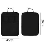 Car Seat Back Anti-Kick Pad with Storage Pocket, Universal Auto Seat Back Cover Protecto detail view
