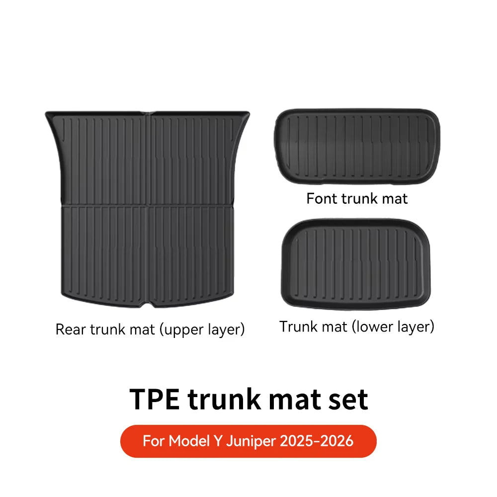 YZ for Tesla Model Y Juniper 2026 Floor Mats | All-Weather Protection Set with Door S alternate view