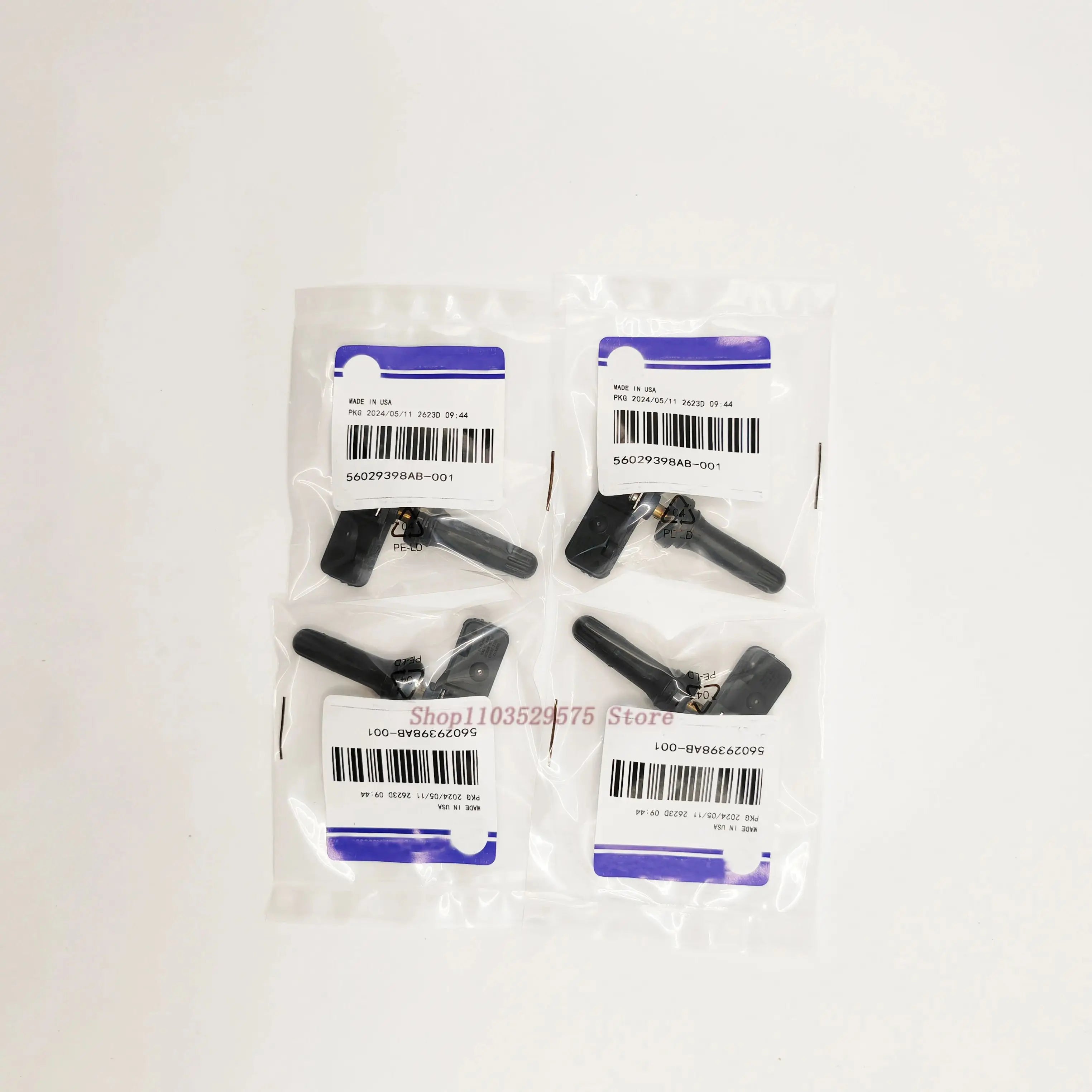 4Pcs 56029398AB Tire Pressure Sensor 433MHz TPMS | Compatible with Chrysler Jeep Dodge