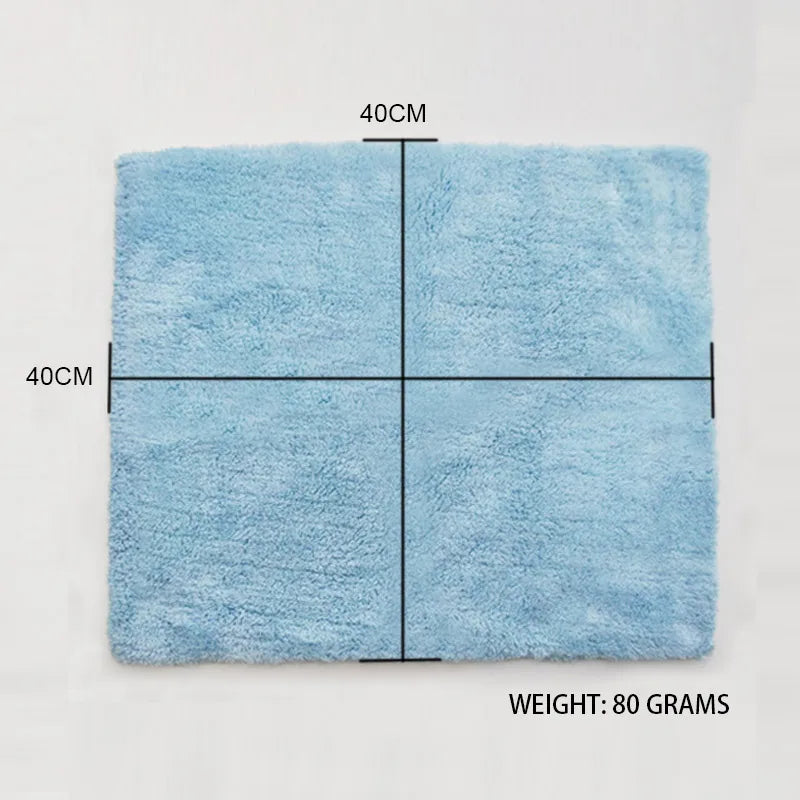 Coral Fleece Microfiber Towel Super Absorbent Car Cleaning Detailing Rag Cloth Auto C alternate view