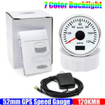 GPS Speedometer Gauge 52mm | 7 Color Backlight GPS Meter for Car Marine Boat 12V 24 additional angle