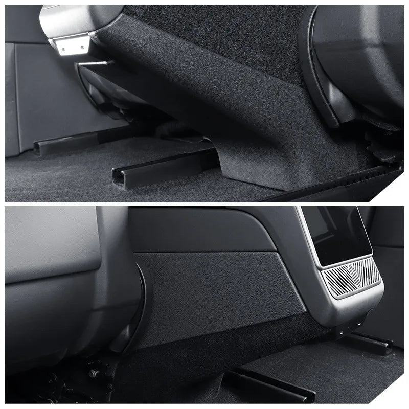 Rear Air Outlet Anti Kick Pad for Tesla Model Y Juniper/Launch 2025 TPE Rear Central Control Screen Protector Cover Accessories