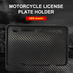 Universal Motorcycle License Plate Frame & Holder | Rustproof, Front & Rear close-up view