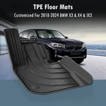 BMW X3 / X4 / iX3 Floor Mats (2018–2024) | All-Weather TPE with Trunk Liner detail view