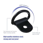 12Pcs D Ring Tie Down Anchors | Stainless Steel Lashing Ring Set for Trailers, Boats, lifestyle view