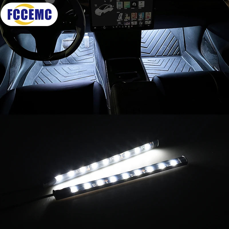 Neon LED Car Interior Ambient Foot Light With USB