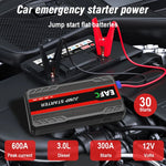 2000/1000/600A Car Jump Starter Starting Device Jumpstarter Auto Buster Emergency Starting 12V Car Battery JumpStart Power Bank