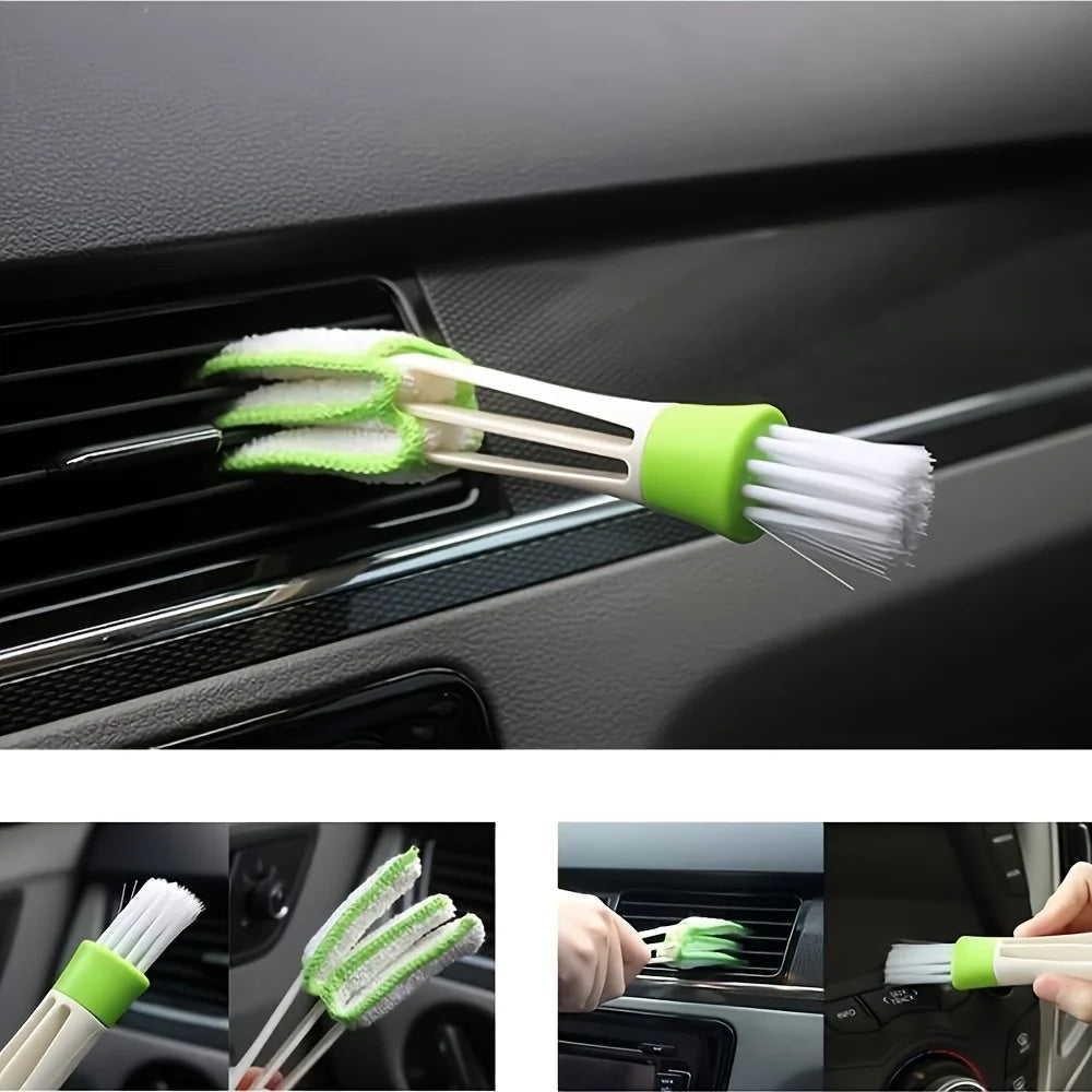 New Car Cleaning Kit Scrubber Drill Detailing Brush Set Air Conditioner Vents Towel P lifestyle view