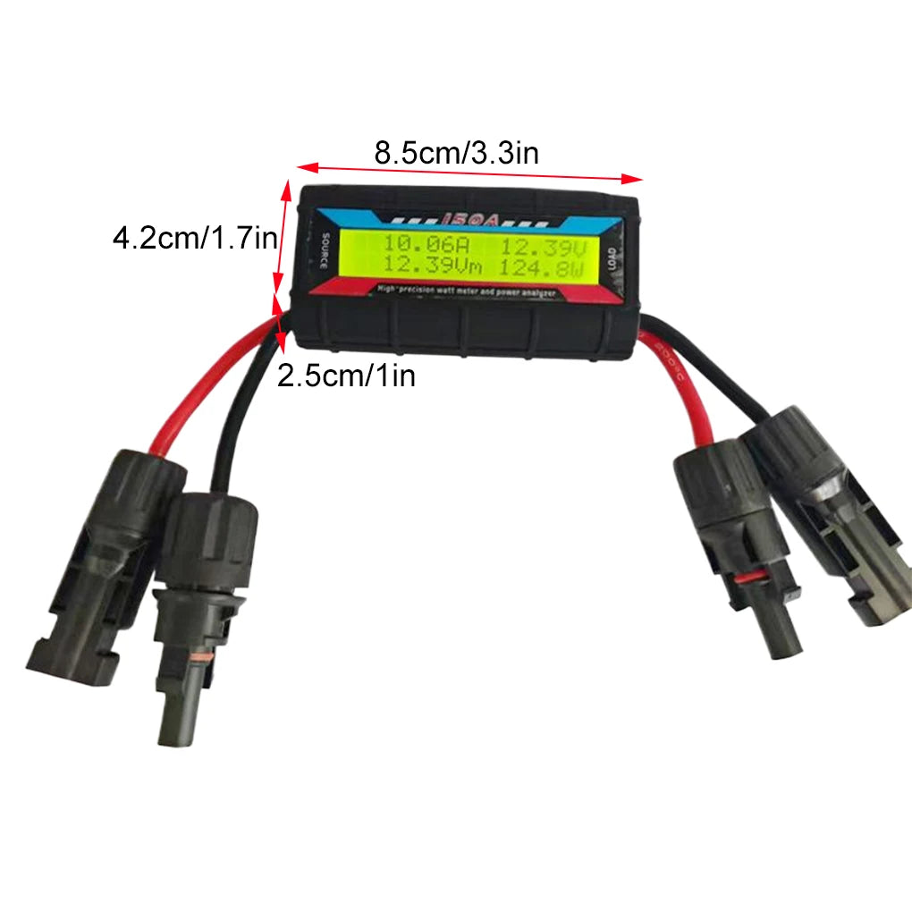 Digital Voltmeter with Backlight for Solar Panel and Electric Vehicle Measurement additional angle