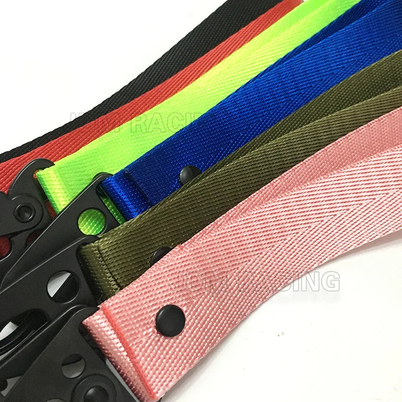 Racing Wristlet Keychain Lanyard Paracord Woven Hand Strap detail view