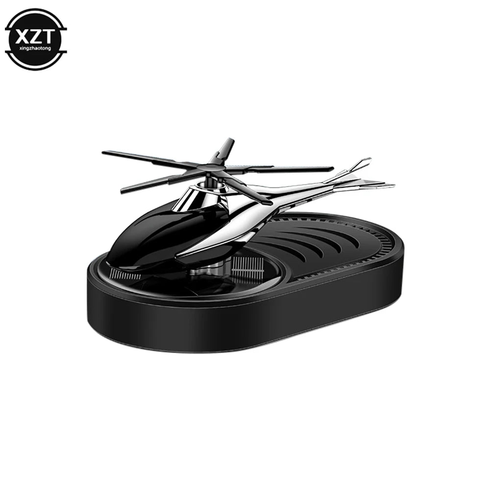 Car Air Freshener Helicopter Solar Power Plane Fragrance Diffuser Ornament Perfume Freshener Auto Accessories Dashboard