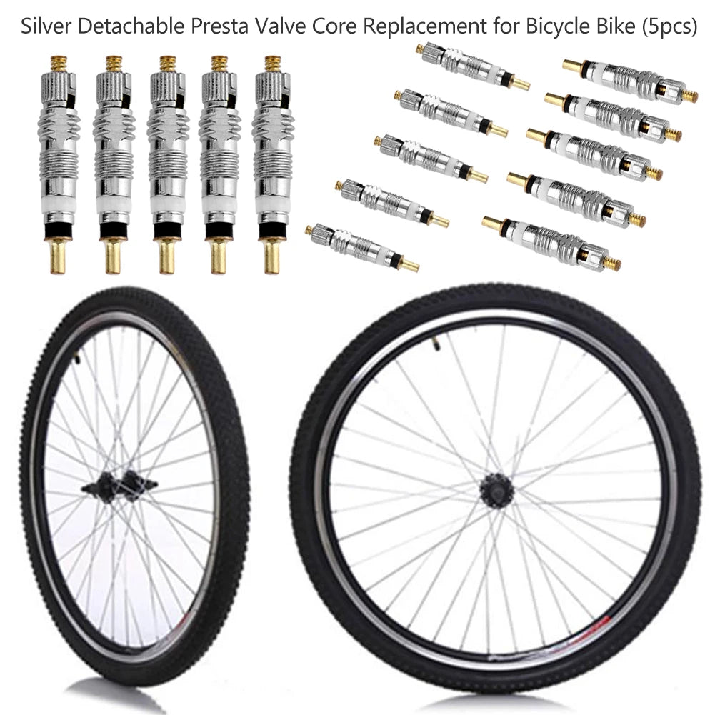 Detachable Presta Bicycle Valve Core Replacement | Brass CNC for MTB Road Bike Tires lifestyle view