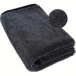 Dark Gray Microfiber Car Towel | Oversized Strong Absorbent Wash Cloth lifestyle view