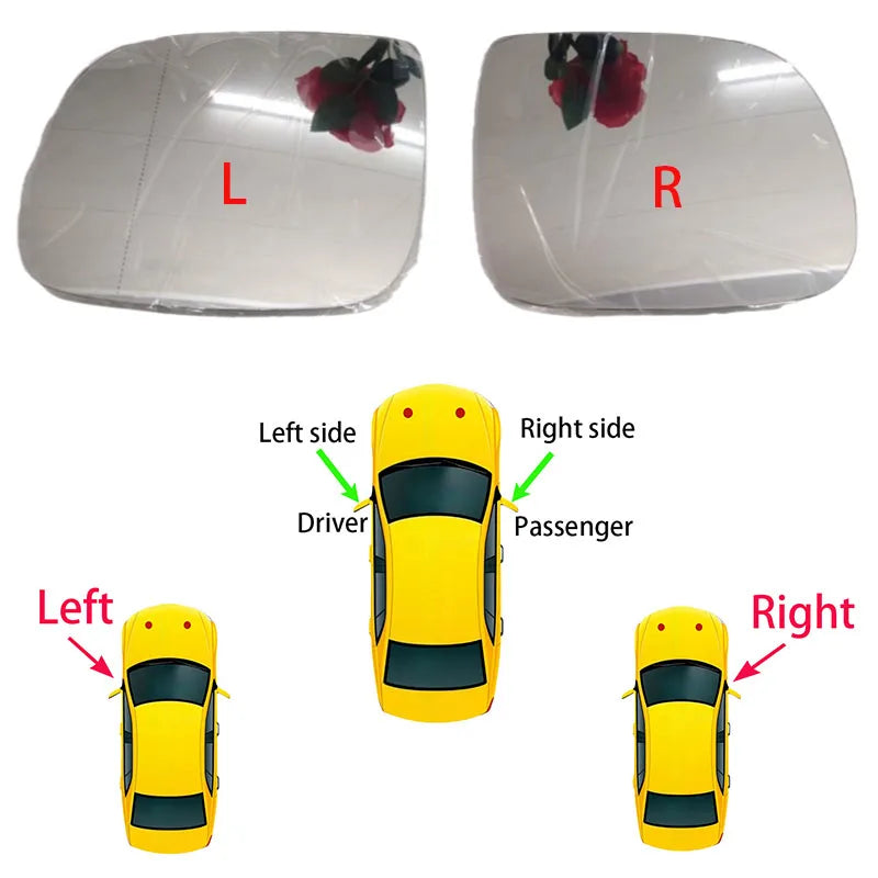 For Audi Car Left and Right Rearview Mirror Electrically Heated Glass Suitable Audi Q5 2010-2018/Q7 2010-2015 Rearview Mirror