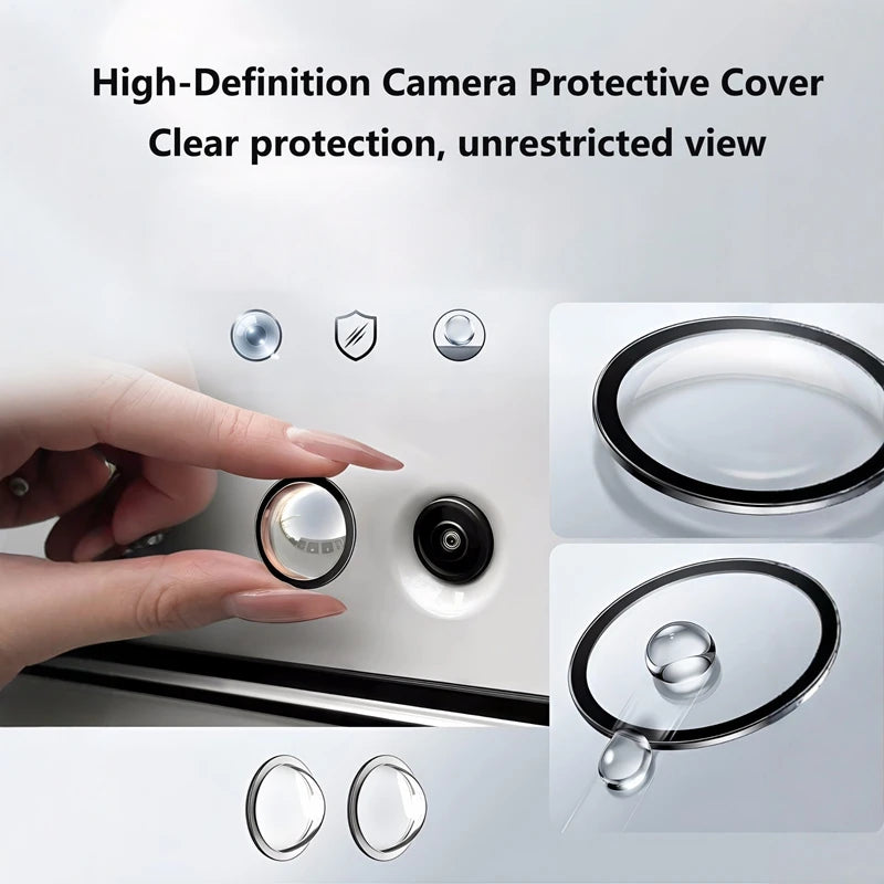 Universal Car Camera Lens Protector 2PCS Rear View Backup Camera Cover 360° Camera Protection Anti Scratch Waterproof