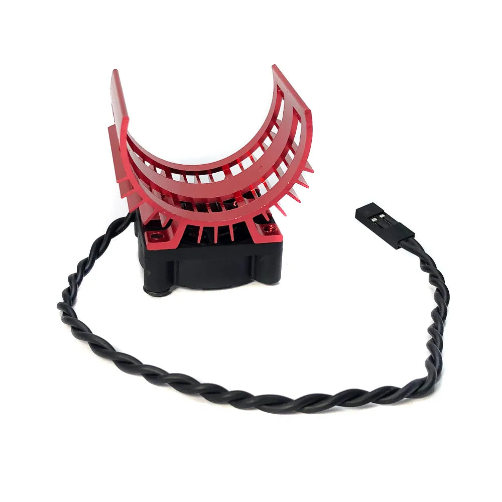 Brushless Motor Heatsink Cover with Cooling Fan for 1/10 1/12 Wltoys 124017 124016 alternate view