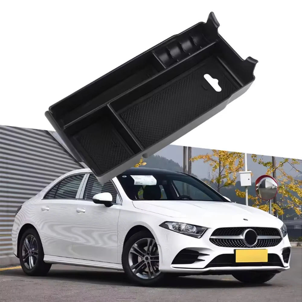 For Mercedes Benz GLB GLA CLA A B Class MB X247 H247 C118 W177 W247 Car Armrest Storage Box Center Console Tray