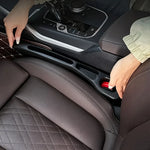 Car Seat Gap Filler Organizer Strip 2 Pc Black