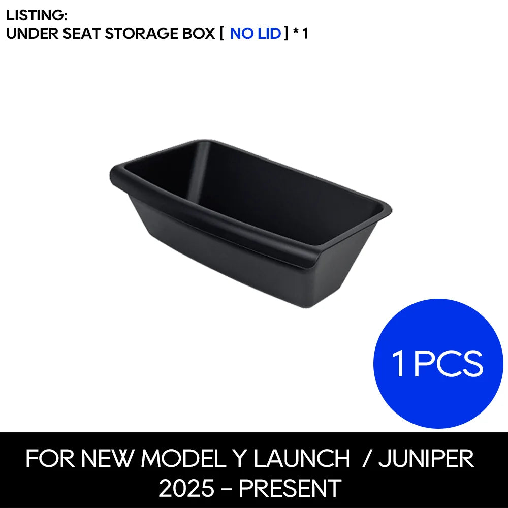 For Tesla Model Y 2025 Juniper Under Seat Storage Box Drawer | ABS Interior Accessory alternate view