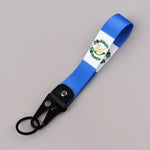 Flag Car Keychain Key Ring alternate view