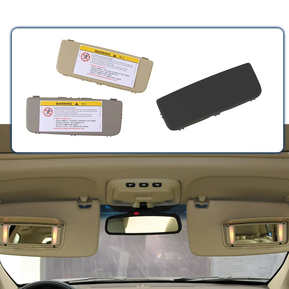 For Volvo Sun Visor Makeup Mirror Glass Cover Light Lamp Cap Lid For XC60 XC90 S80 XC70 V70 Car Roof Sunvisor
