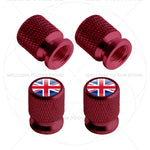 For Sweden Swedish Flag Union Jack Britain Flag Emblem 4Pcs Aluminum Motorcycle Car additional angle
