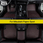 CUWEUSANG Custom Car Floor Mats For Mitsubishi Pajero Sport Auto Carpets Foot Coche Accessorie