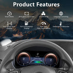Digital Cluster Dashboard for Mercedes-Benz Vito 116 W477 2016-2023 | 12.3-Inch HD 1920x detail view