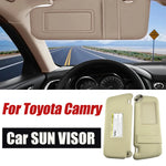 For 2007-2011 for Toyota Camry Hybrid Sun Visor Replacement Beige Driver Car Sun Shade With Makeup Mirror