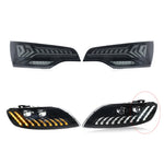 Car Styling Headlights +Taillight For Audi Q7 LED Headlight 2006-2015 Head Lamp DRL Si close-up view