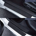 9pcs Carbon Fiber Car Door Sill Protectors: Vinyl Wrap Stickers for Maximum Protectio lifestyle view