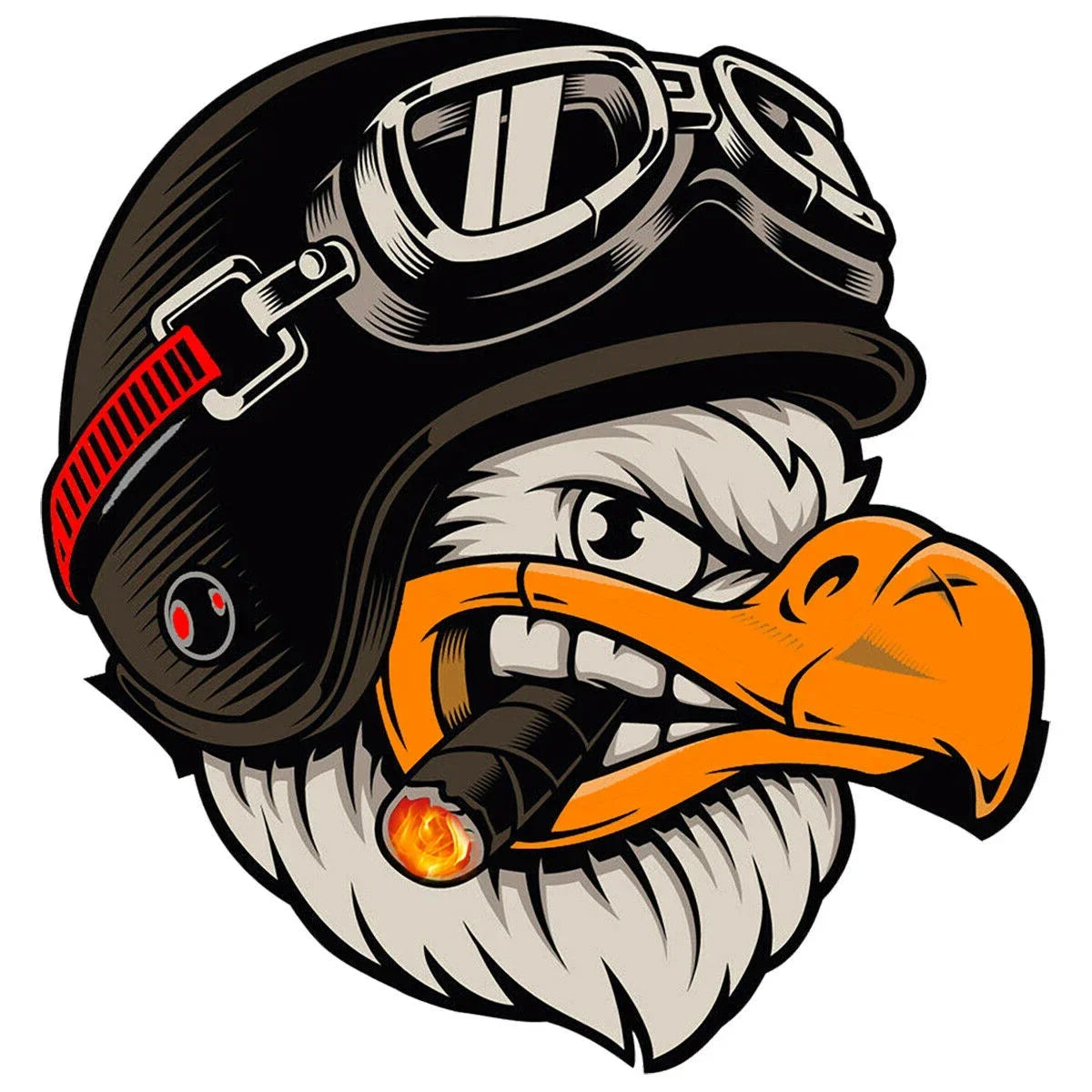 Personalized Sticker Motorcycle Stickers AMERICAN EAGLE HELMET Exterior Parts Waterproof Vinyl Decals Car Accessories Products