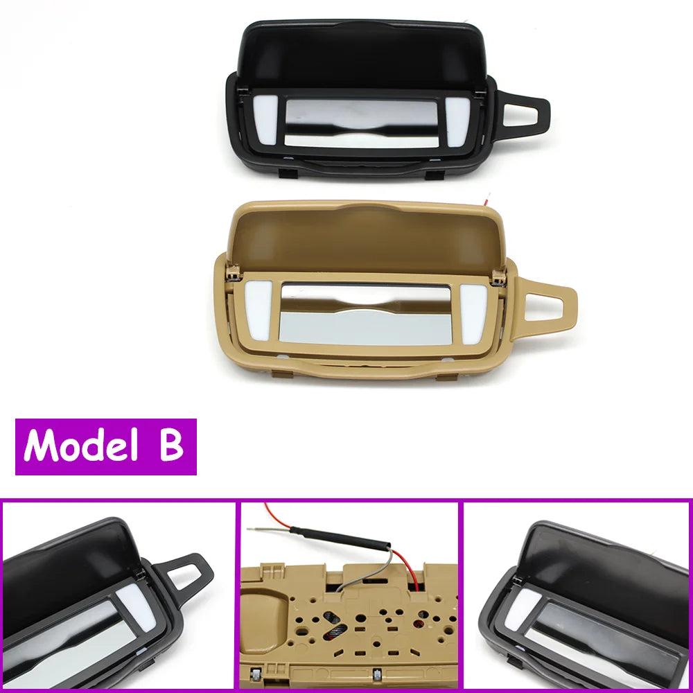 GT3 981 982 911 991 991 992 Car Front Left Right Sun Visor Vanity Mirror Cover For Porsche Boxster Cayman Carrera Traga