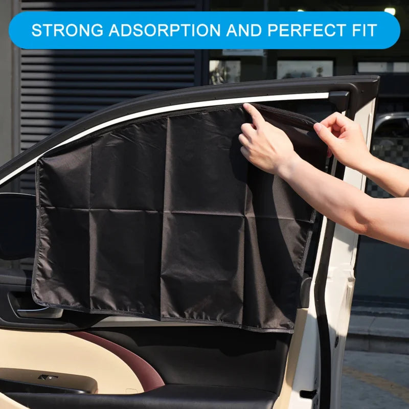 Magnetic Car Sunshade Window Shade lifestyle view