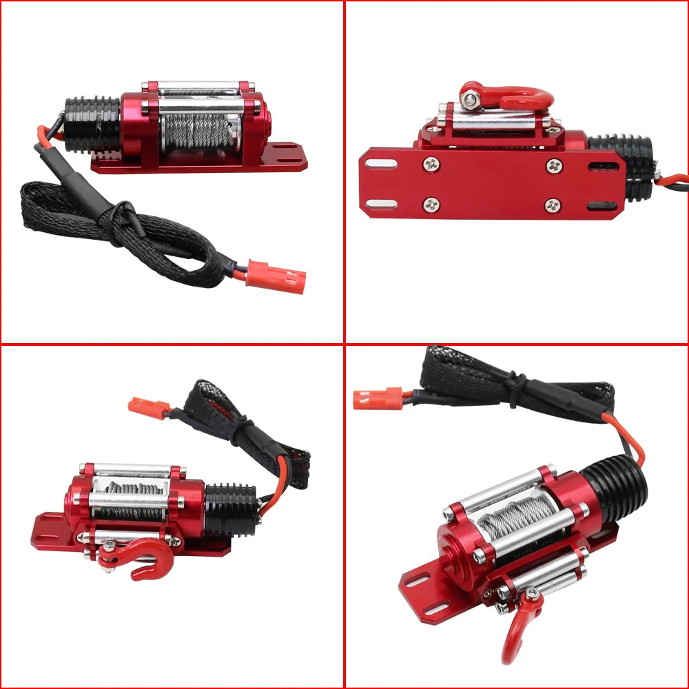 Metal Simulated Winch for 1/10 1/12 RC Crawler Axial SCX10 III D90 D110 alternate view