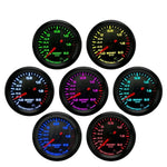2" 52mm Car Boost Meter | Electronic Boost Gauge with 7-Color Backlight and Alarm close-up view