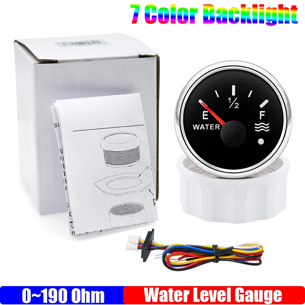 ZMFJH 7 Color Light 52mm Car Gauge Set | Fuel Water Level Voltmeter Oil Pressure Temp lifestyle view