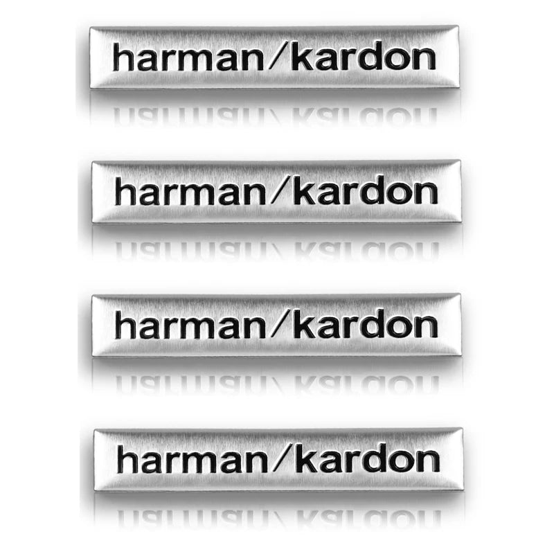 Harman Kardon BOSE Badge aluminum 3D car audio stickers For bmw Dacia Alfa Romeo Lada Skoda Hyundai Infiniti Volvo Audi Jaguar