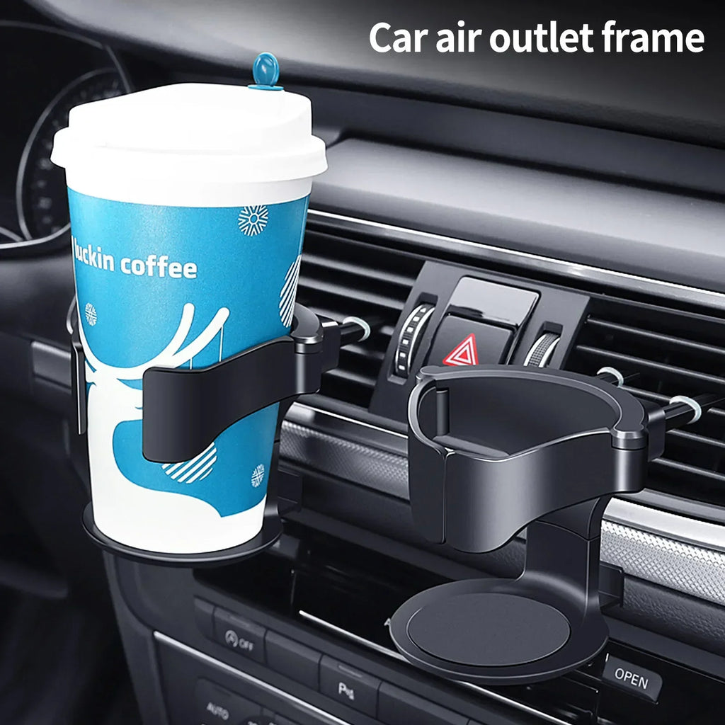 Universal Car Cup Holder with Air Vent Outlet Mount | Holds Coffee, Water Bottles, Cans, and Ashtray