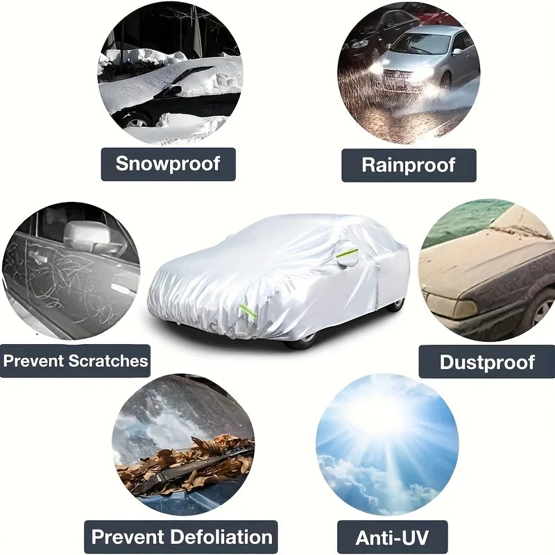 All-Weather Car Cover for Outdoor Protection | Anti-UV Snow Sun Waterproof Dustproof lifestyle view