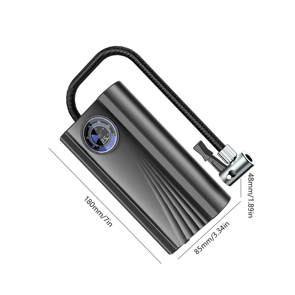 12V Electric Air Compressor High Precision Mini Tire Pump Quick Inflating Auto Air Compressor Cigarette Lighter for Car Auto