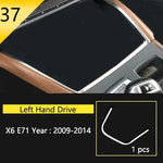 Car Styling For BMW X5 X6 E70 E71 Console Gearshift Frame Decorative Trim Strips Stain close-up view