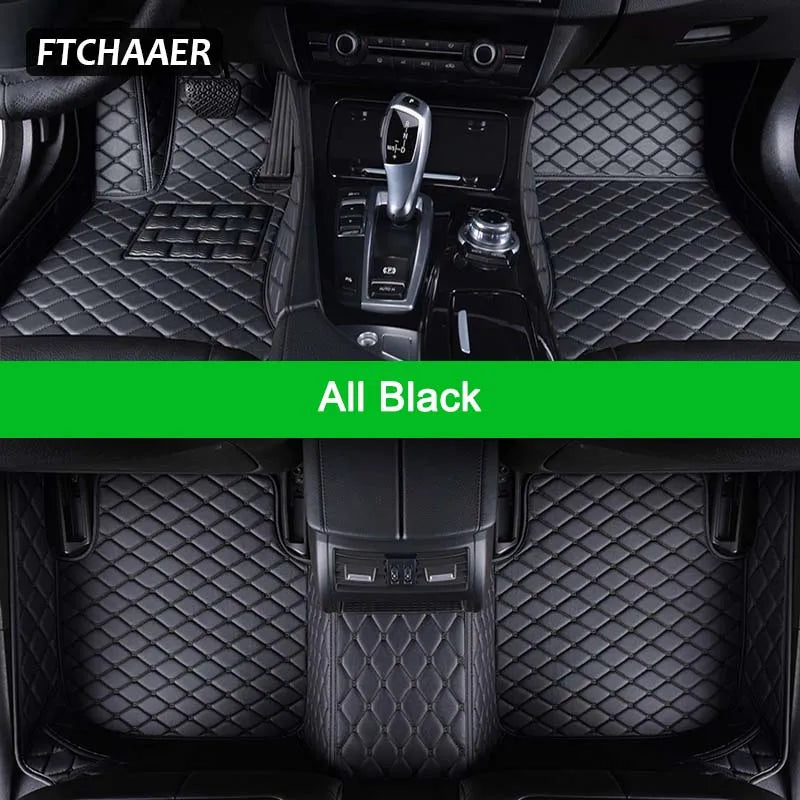 FTCHAAER Custom Car Floor Mats For KIA RIO K2 Auto Carpets Foot Coche Accessorie