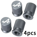4PCS Colorful Car Accessories Car Tire Valve Cap For Alpine Megane 3 4 5 Duster Espace Logan Clio Austral Espace Arkana Scenic