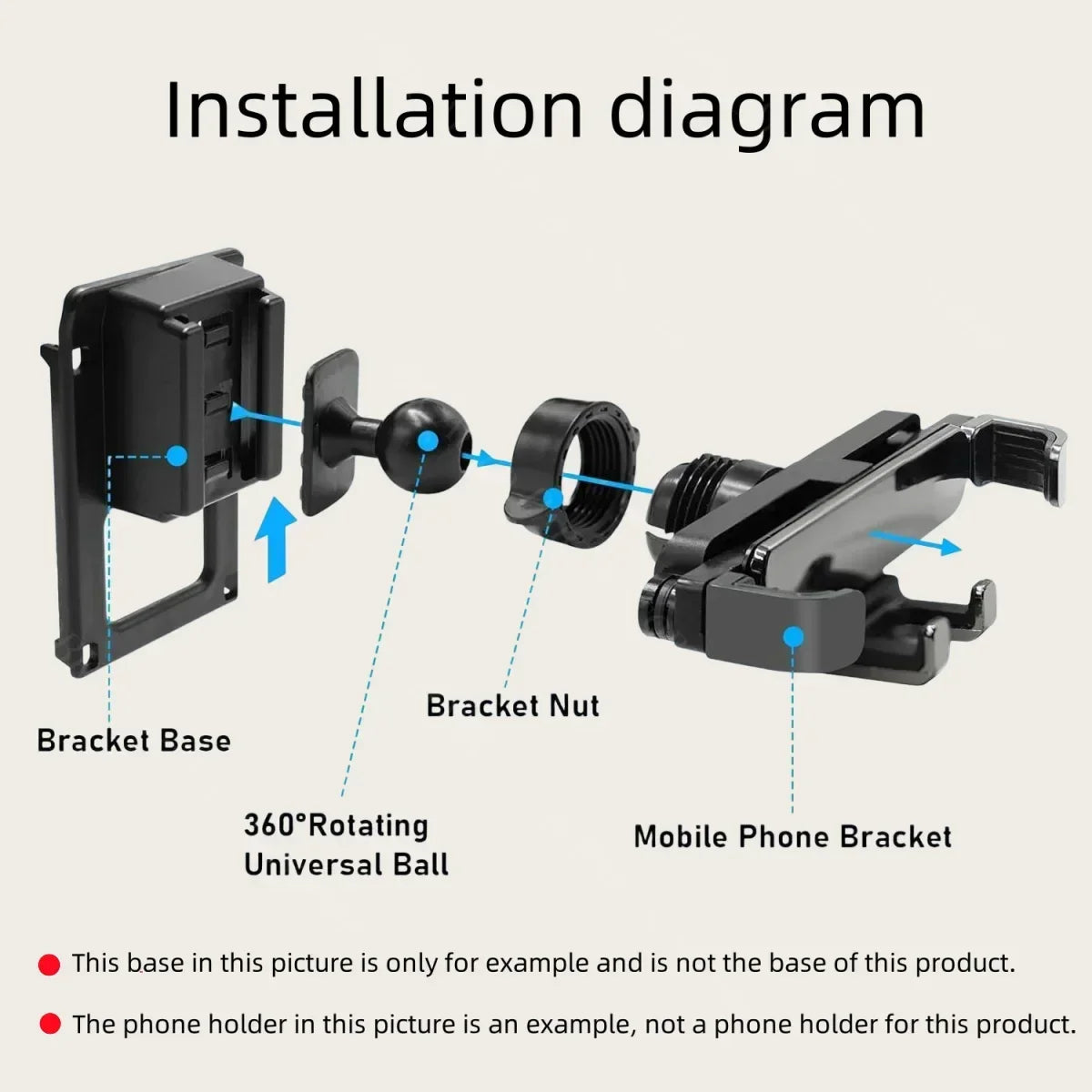 Mercedes Benz GLA X156 250 2015-2019 Car Phone Holder | 360 Rotatable 15W Wireless Charg detail view