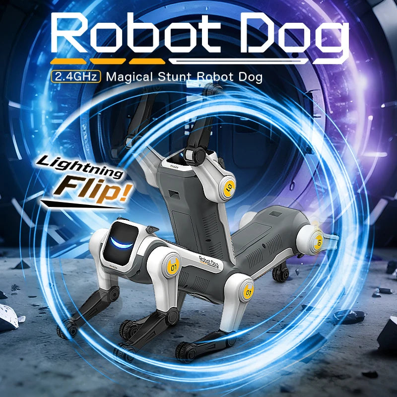 RC Mechanical Dog Intelligent AI RC Robot Dog Voice Command Programmable Singing Dancing detail view