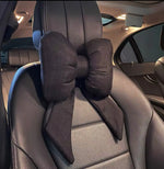 Cute Pink Bowknot Car Neck Pillow detail view