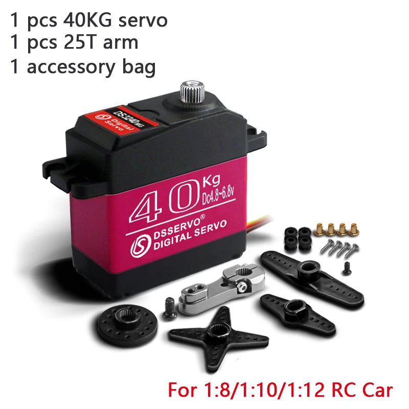 Waterproof Metal Gear Digital Servo for 1/8 1/10 Scale RC Cars detail view