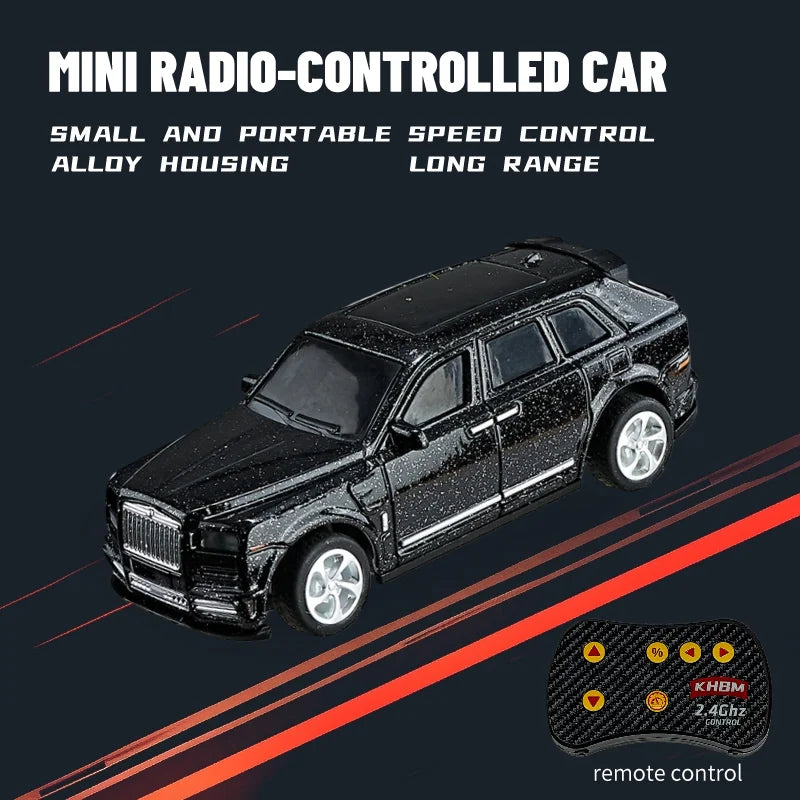 New RC Car MINI Alloy 1/64 Remote Control Car Convenient to Carry 60 Minutes of Work Tim detail view